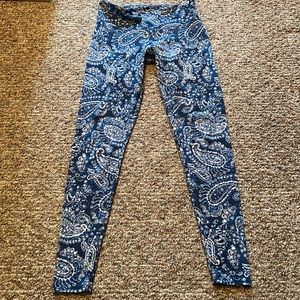Paisley Yoga Leggings Workout Tights